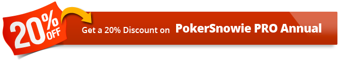20% Discount on PokerSnowie PRO Annual