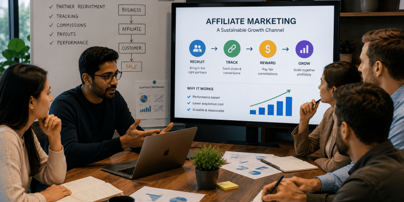 affiliate marketing for beginners training session