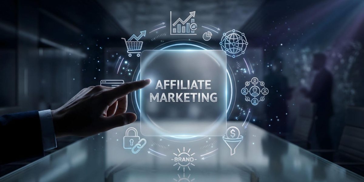 affiliate marketing strategy digital interface