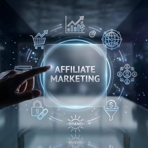 affiliate marketing strategy digital interface