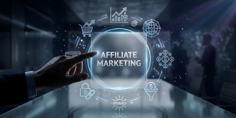 affiliate marketing strategy digital interface