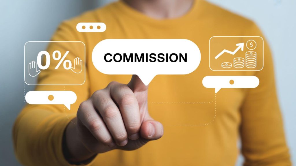 affiliate commission percentage concept