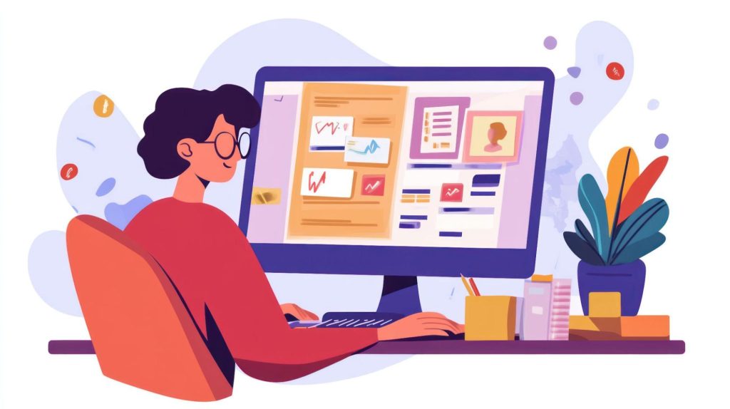 affiliate marketing tools dashboard on computer