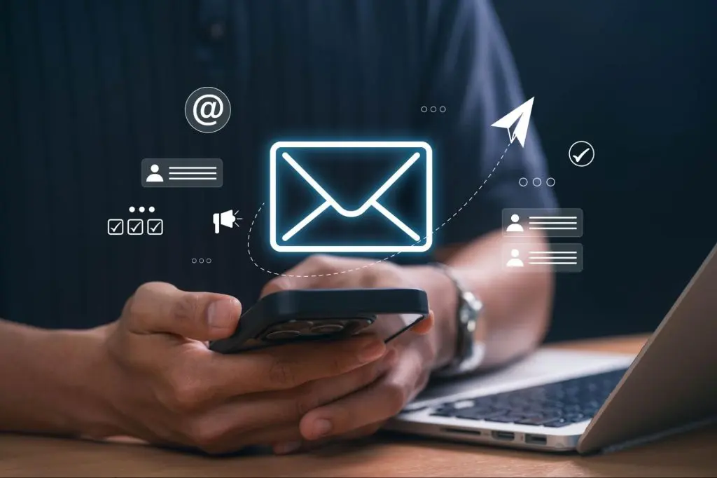 affiliate email marketing and tracking concept