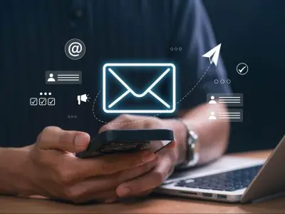 affiliate email marketing and tracking concept