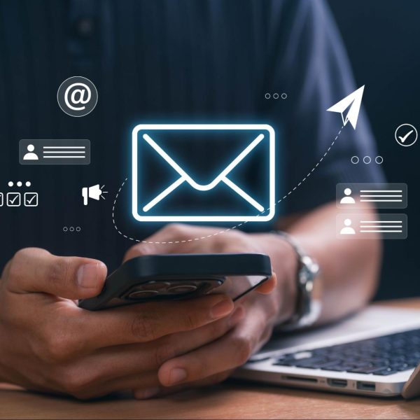 affiliate email marketing and tracking concept