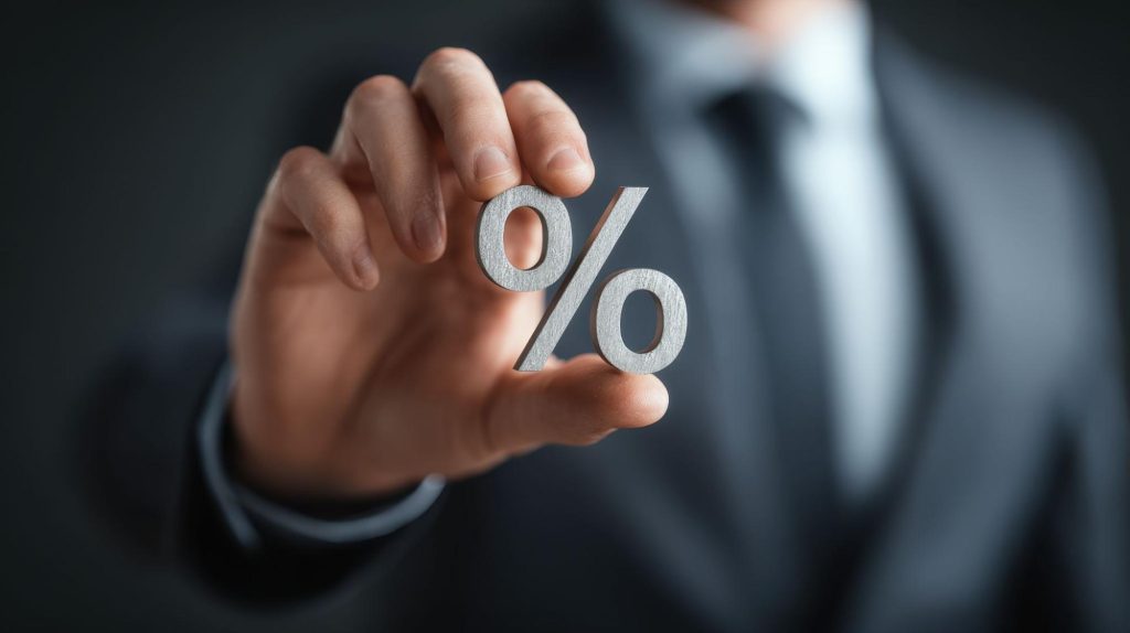 affiliate commission rate percentage concept