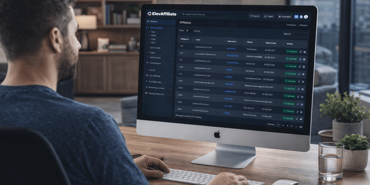 leading affiliate software solutions dashboard