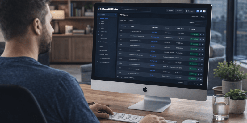 leading affiliate software solutions dashboard