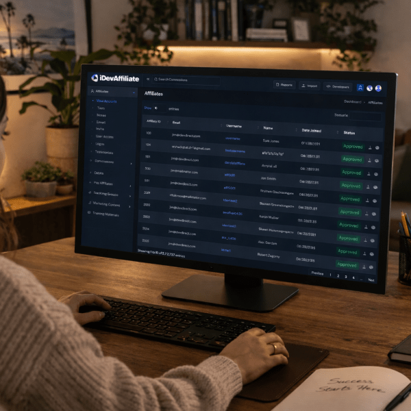 advantages of affiliate marketing strategy dashboard