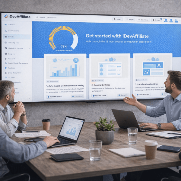 affiliate commission tracking software dashboard analysis