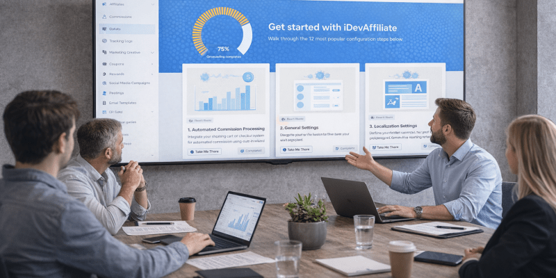 affiliate commission tracking software dashboard analysis