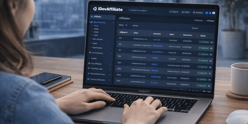 affiliate marketing resources dashboard for businesses
