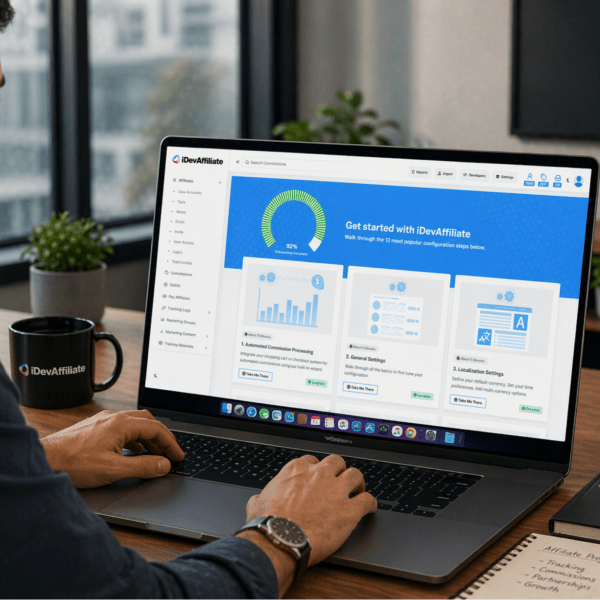 affiliate tracking and management software dashboard