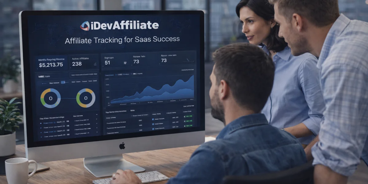 saas affiliate tracking software dashboard analysis