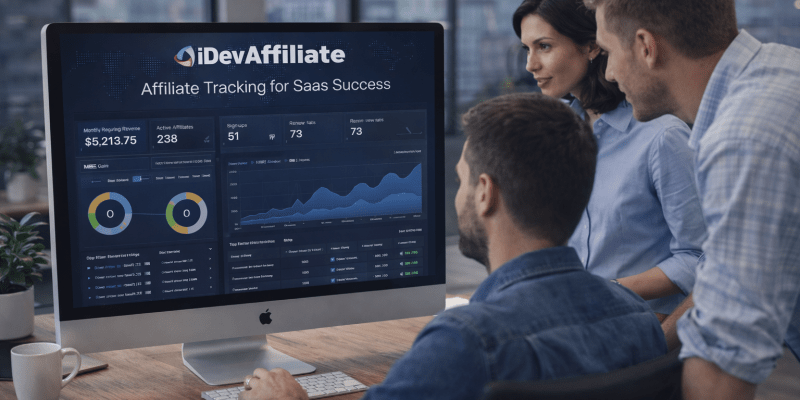 saas affiliate tracking software dashboard analysis