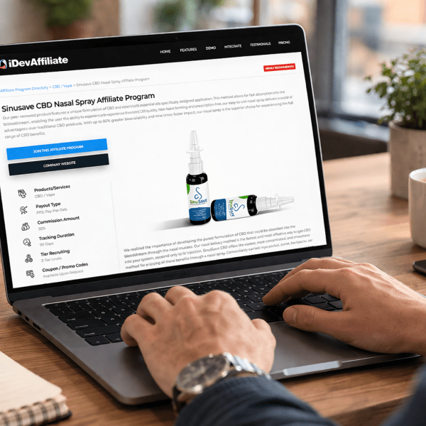 top affiliate software features dashboard overview
