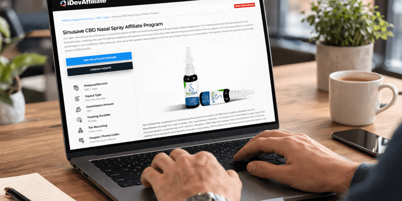 top affiliate software features dashboard overview