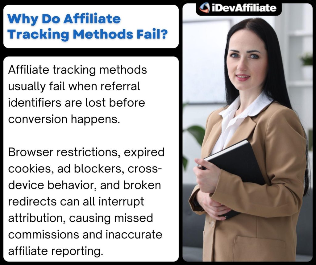 why affiliate tracking methods fail explanation