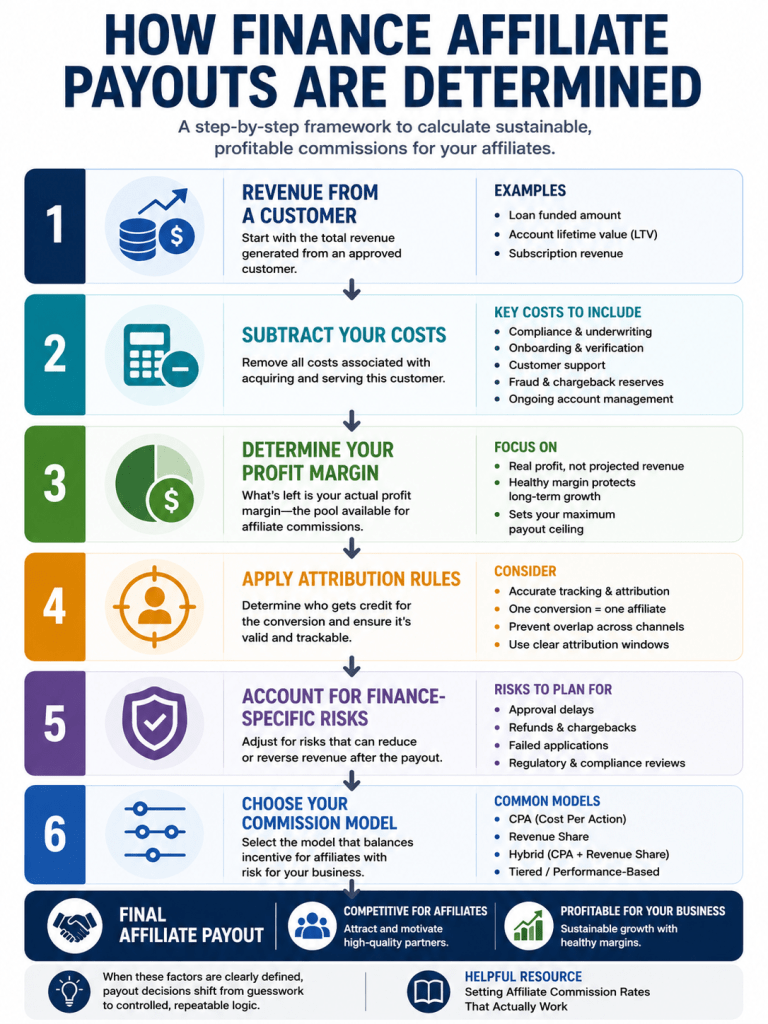 how finance affiliate payouts are determined