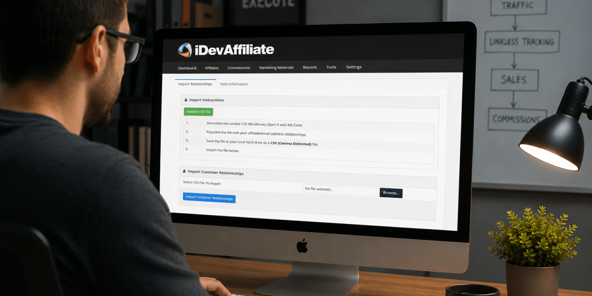track affiliate sales without links dashboard