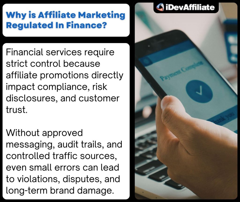 why affiliate marketing is regulated in finance