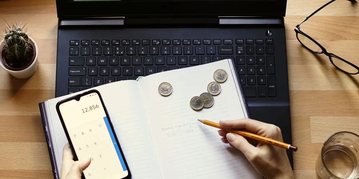 Closeup shot of an entrepreneur working from home on his personal finances and savings
